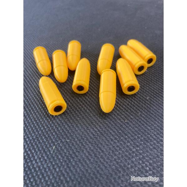 X10 cartouches inertes 9�19 mm Avec amortisseur