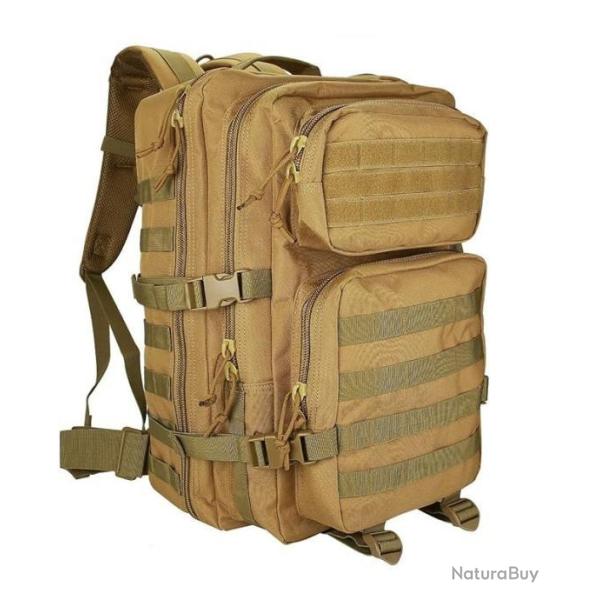 Sac � Dos Tactique Militaire 35L Grand Volume Imperm�able Randonn�e Camping Chasse P�che Kaki