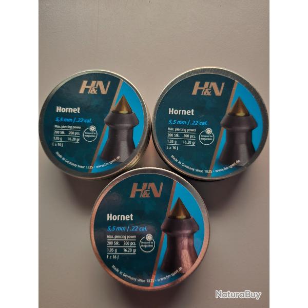 plombs H&N sport Hornet 5.5mm