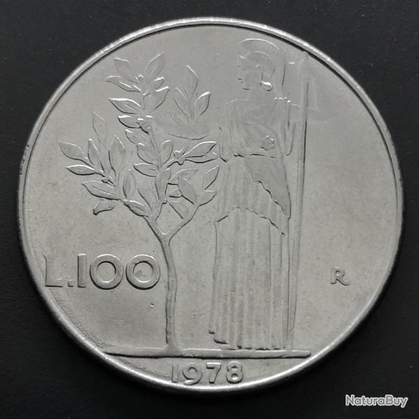 Monnaie Italie - 1978 R - 100 lire grand module (Grade : TTB) - Ref N0377