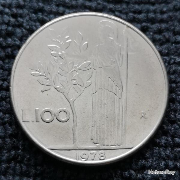 Monnaie Italie - 1978 R - 100 lire grand module (Grade : TTB) - Ref N0846