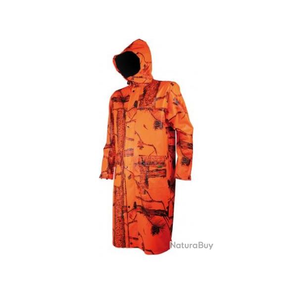 Manteau tanche long orange Treeland