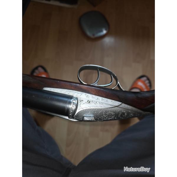 Van fusil justapos. SoleilhaC. Type darne a culasseCal 12 70LegerGaucher