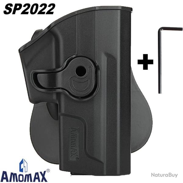 Holster rigide airsoft Amomax pour Sig Sauer SP2022 droitier