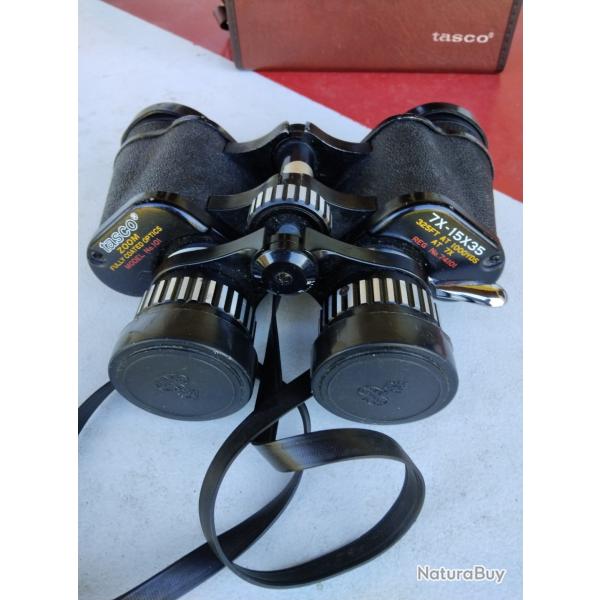 Jumelles TASCO ZOOM 7X-15X35 Model N 101 dans sa sacoche de rangement/transport COMME NEUVES