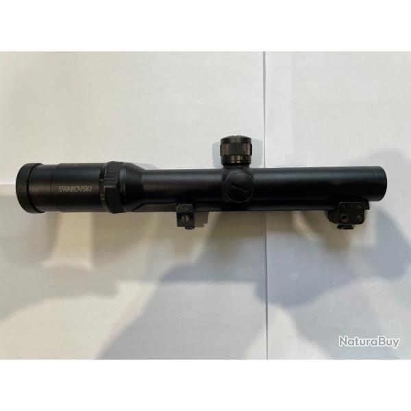 LUNETTE SWAROVSKI 1,25- 4X24 HABICHT RECT LUMINEUX