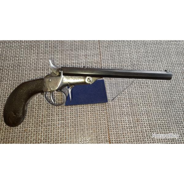 Pistolet mono coup cal 5.5 ligeois.