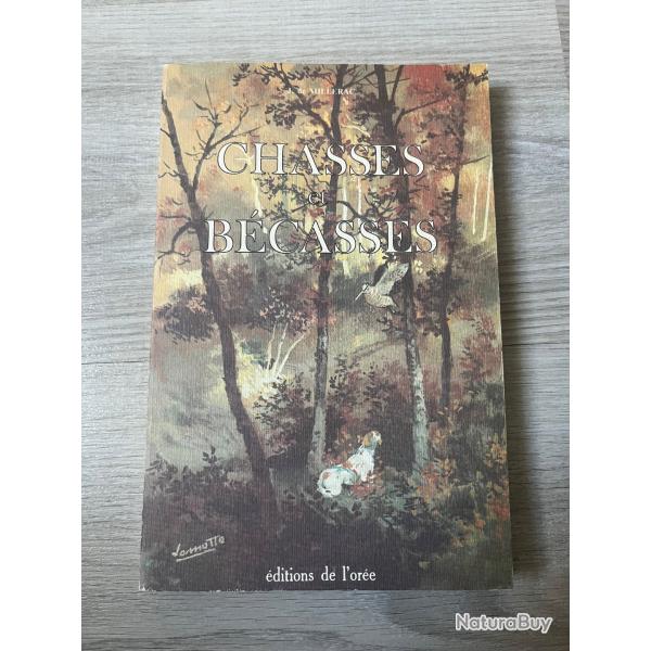 Livre chasses et bcasses de J. De Millerac