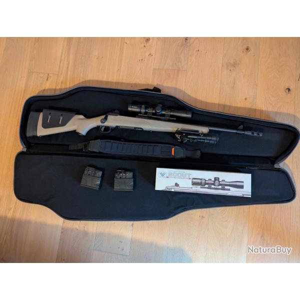 Carabine savage 11 scout 308 avec lunette vortex scout