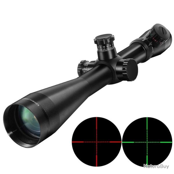 Lunette Optique Tactique M1 6-24x60 AO Rticule Mil-Dot Eclair Rglage Latral chasse & tir 20MM