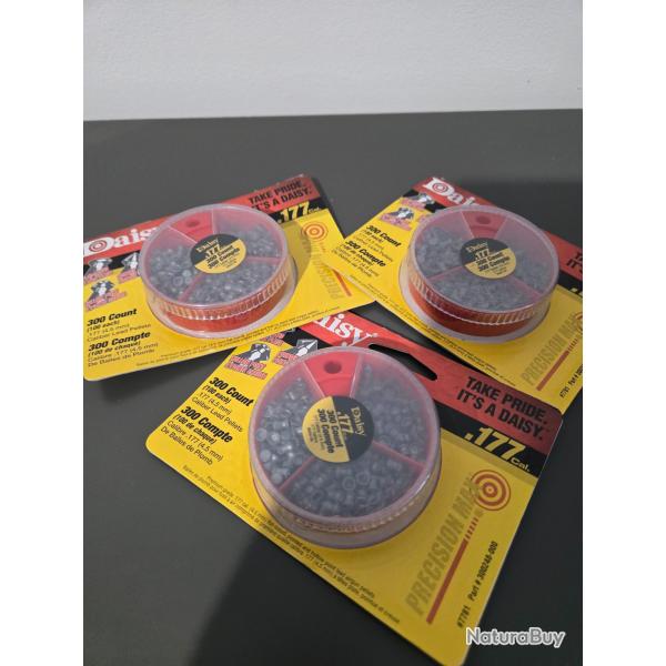 lot de 3 boites de plomb DAISY