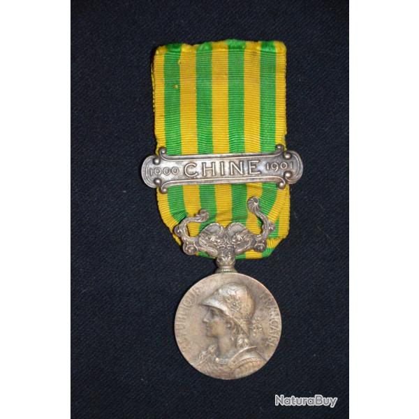MEDAILLE DE LA CAMPAGNE DE CHINE 1900-1901-GUERRE DES BOXERS-COLONIE-EXTREME ORIENT