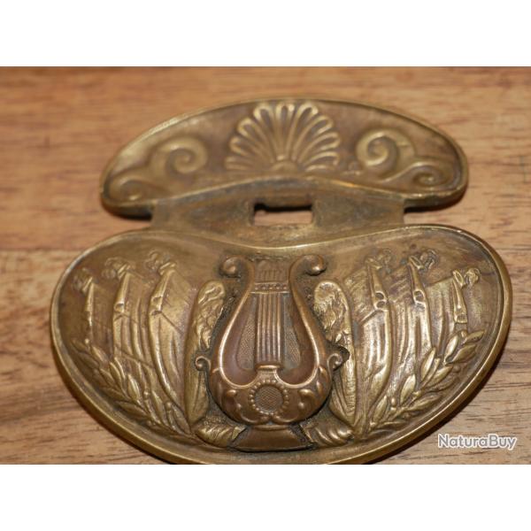 Plateau de garde avec Lyre d'�p�e de chef de fanfare militaire type 1816