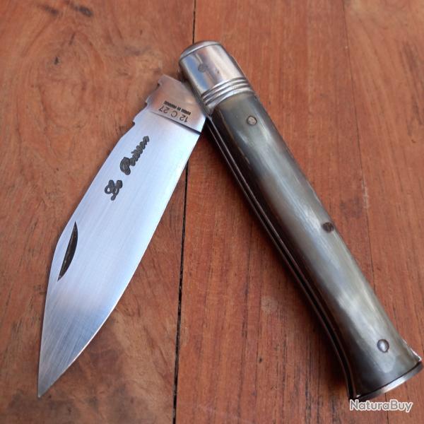 Ancien Couteau KENAVO par LE POISSON Manche en Corne