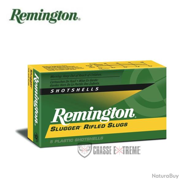 5 Cartouches REMINGTON Slugger 23Gr Cal 16/70
