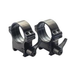 Anneaux RUSAN sur rail Picatinny/Weaver diam&egrave;tre 30 mm 12 mm
