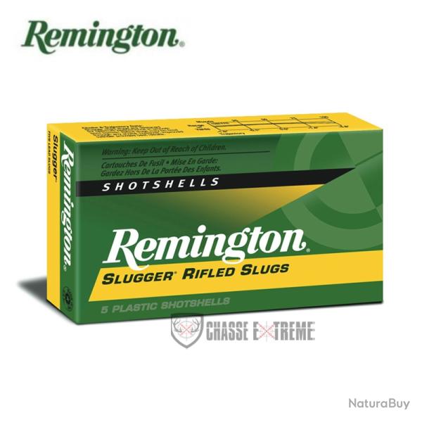 5 Cartouches REMINGTON Slugger 28.5Gr Cal 12/76