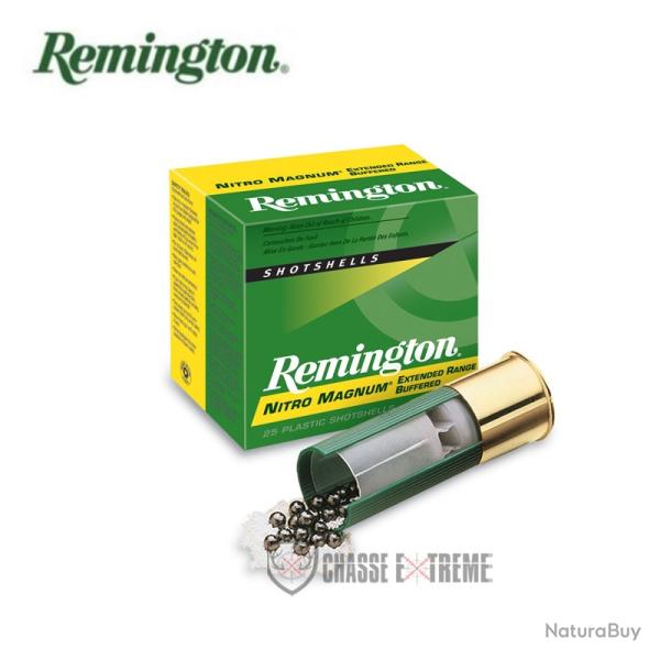25 Cartouches REMINGTON Nitro Magnum 46Gr Cal 12/76 Pb 6