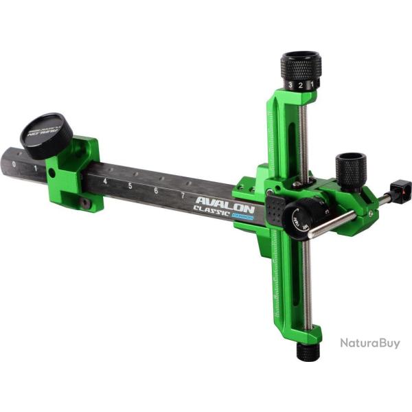AVALON - Viseur CLASSIC CARBON GAUCHER (LH) NOIR ET VERT