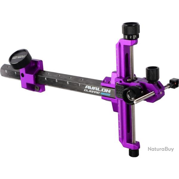 AVALON - Viseur CLASSIC CARBON GAUCHER (LH) NOIR ET VIOLET