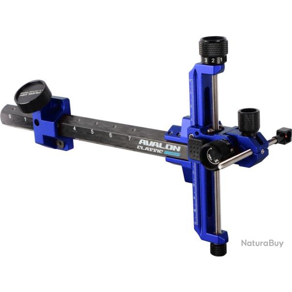 AVALON - Viseur CLASSIC CARBON GAUCHER (LH) NOIR ET BLEU