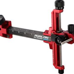 AVALON - Viseur CLASSIC CARBON DROITIER (RH) NOIR ET ROUGE