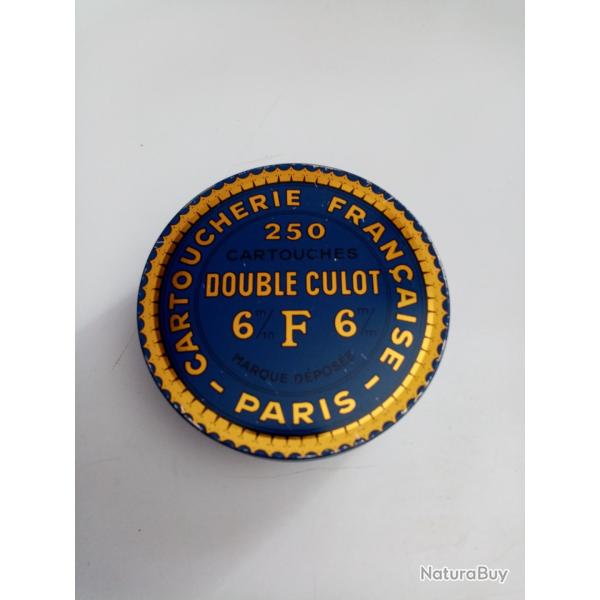 Boite de Cartouches " Cartoucherie Franaise Paris , Double Culot 6 F 6 " avec 173 Cartouches 6 mm F