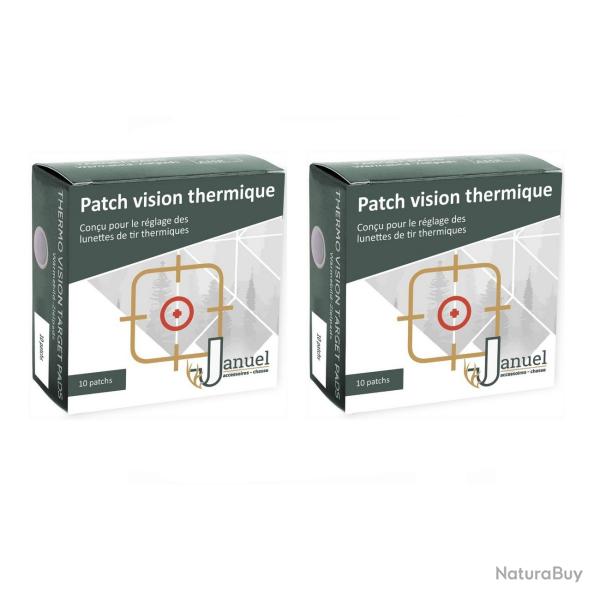 2 botes de patchs de rglage pour lunette thermique (2 x 10 patchs)