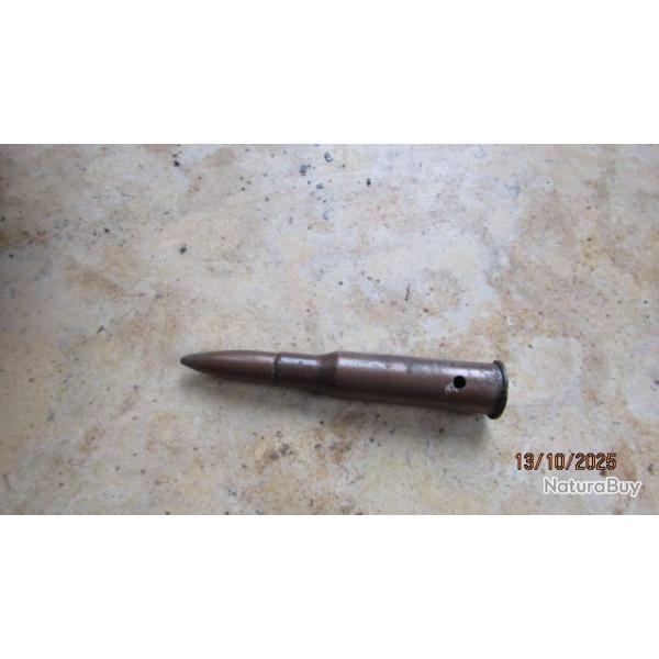 1 munition fusil mosin 1938 1941 neutralis�e perc�e percut 7.62 mm Russe ww2