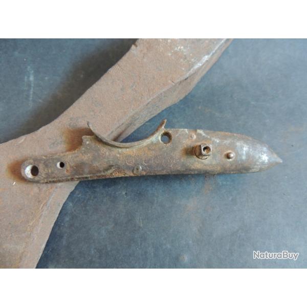 Platine fusil / pistolet ancien poudre noire