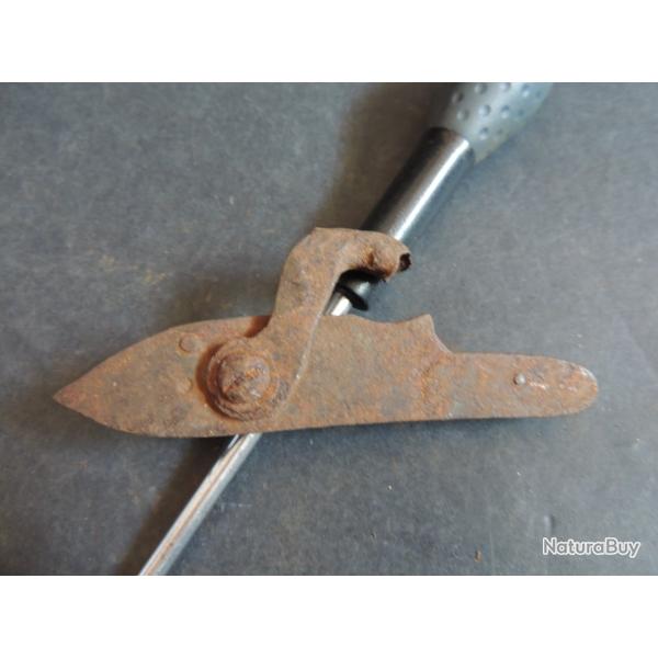 Platine fusil / pistolet ancien poudre noire avec reste de chien pour pi�ces