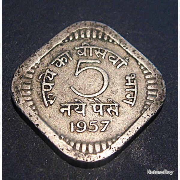 Indie pieces de 5 paises 1957 ttb