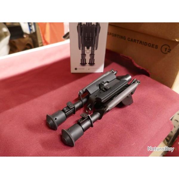 bi pied 6-9 inch a fixation sur tton grenadiere avec levier de blocage pitch de chez HAWKE