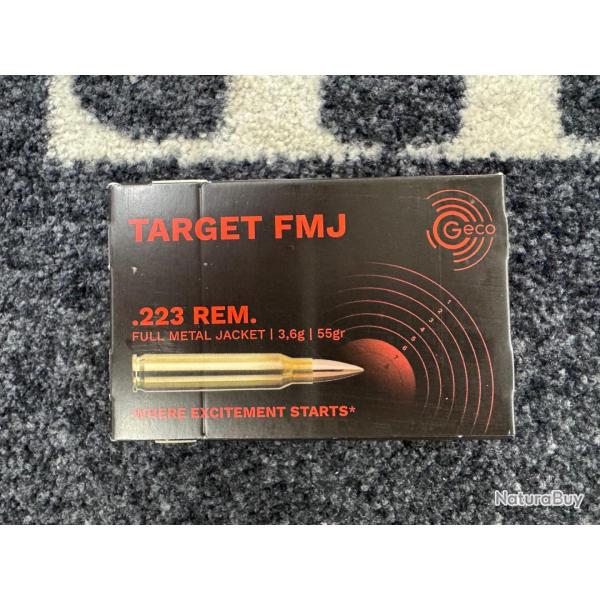 Geco Target FMJ 223 rem 55 grs (x50)