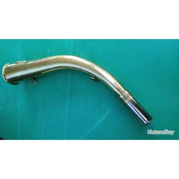 CORNE  DE CHASSE  TOUT LAITON  .  PROPRE  &   PARFAIT FONCTIONNEMENT  .   LG : 385mm .