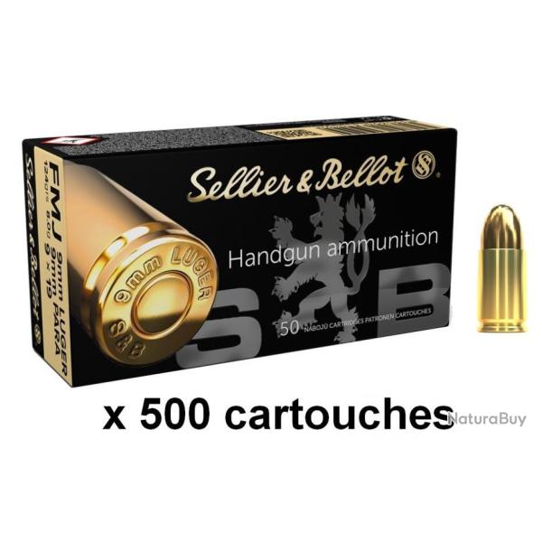 SELLIER BELLOT cal.9mm PARA 124g FMJ /500