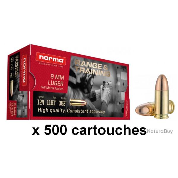 NORMA cal.9mm PARA 124g FMJ /500