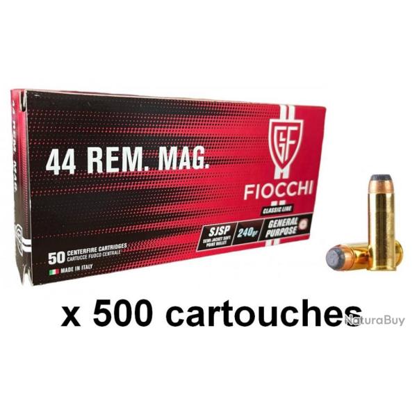 FIOCCHI cal.44 Rem Mag SJSP /500