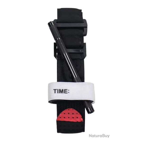 Garrot tourniquet tactique Noir 75cm - Tige Alu