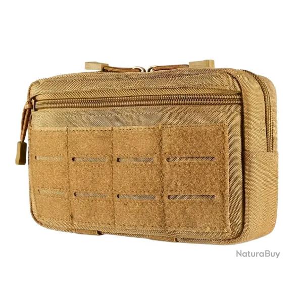 Sacoche tactique Horizontale - Polyvalente et multifonctionnelle - Beige/TAN - Livraison gratuite