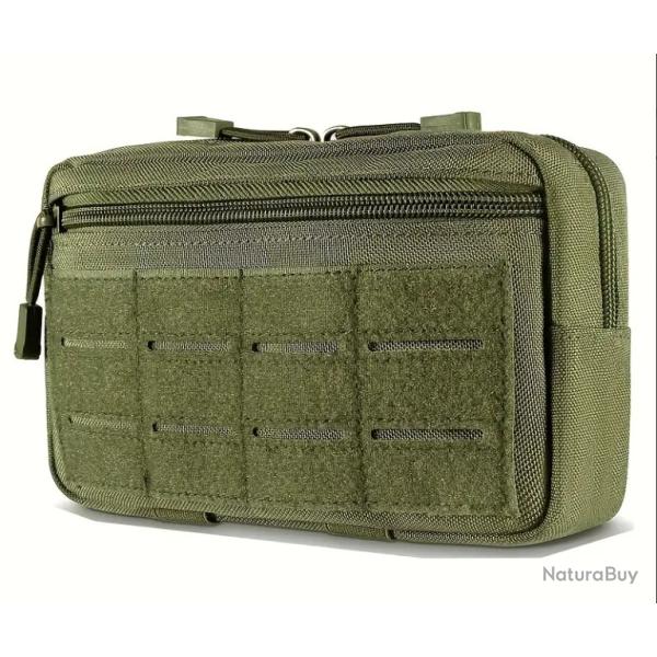 Sacoche tactique Horizontale - Polyvalente et multifonctionnelle - Kaki - Livraison gratuite