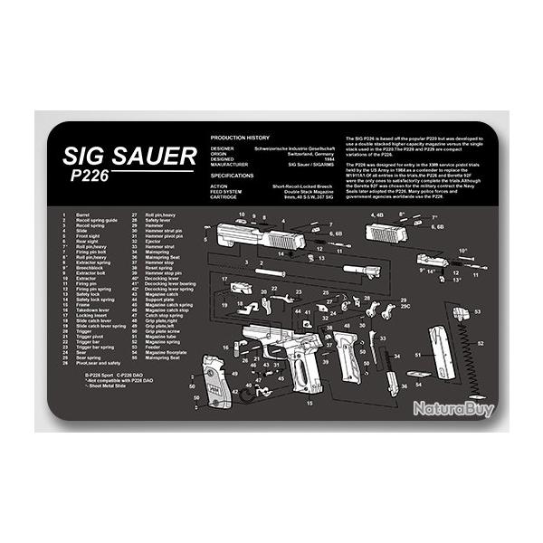 Tapis de nettoyage SIG SAUER P226