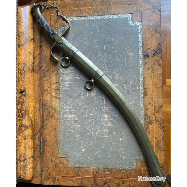 Grande Dague d'officier de marine poque Restauration