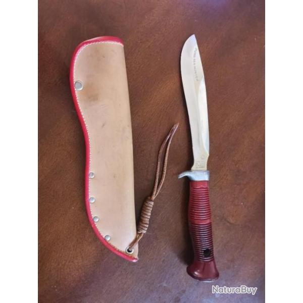 Couteau PUMA Sea Hunter 6363 de avant 1964, vendu par ABERCROMBIE & FITCH, avec son etui original.