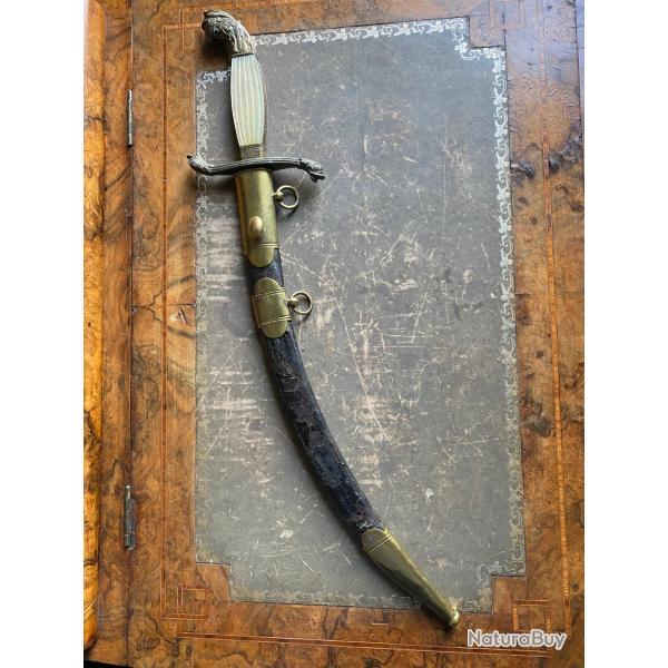 Dague d'officier de marine �poque Restauration