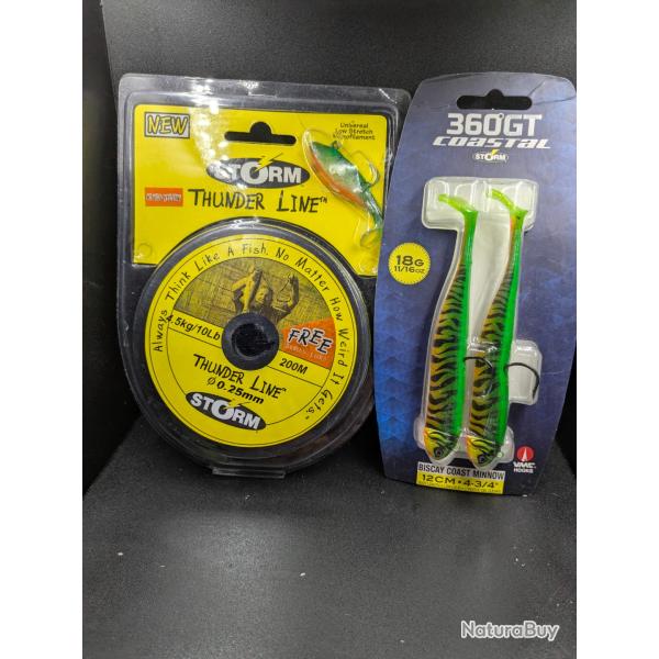 Lot 284 / leurre 360 GT STORM + fil THUNDER LINE STORM.