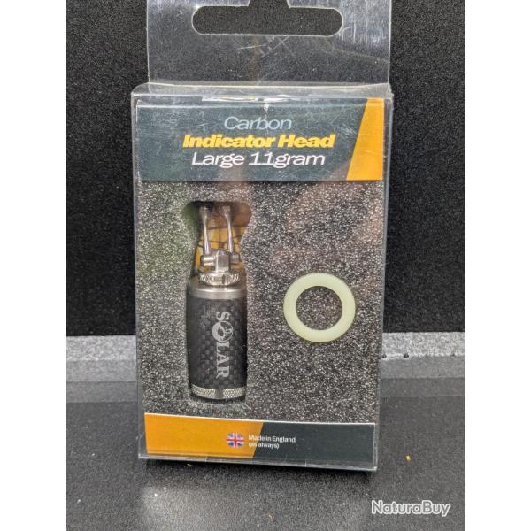 Lot 290 / SOLAR TACKLE /indicateur head 11 grs / CARBONE / FISH AND FISHING.