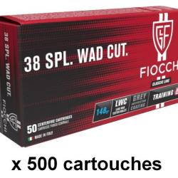 FIOCCHI cal.38 Sp&eacute;cial Wad Cutter /500