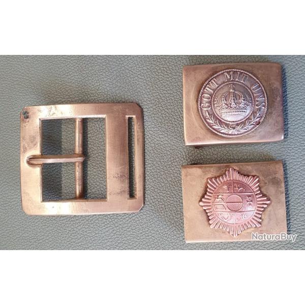Lot boucles de ceinturons WW1 Allemands et Fran�ais