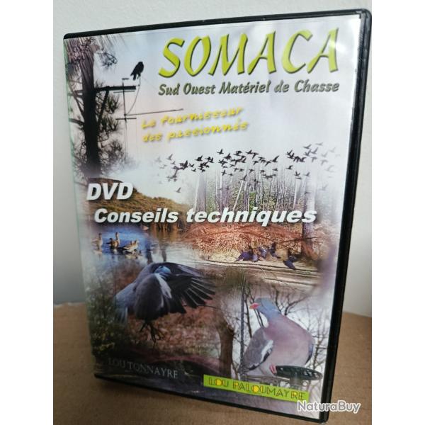 DVD publicitaire somaca, mat�riel chasse palombes